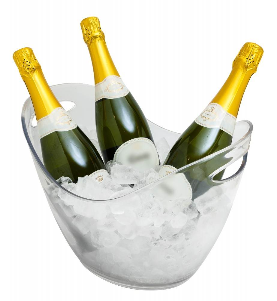 8Litre Clear Plastic Wine/Champagne Cooler