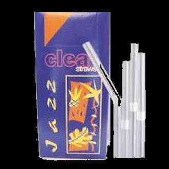 PLASTICO Clear Bendy Straws 8" 40x250