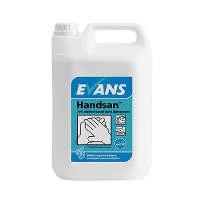 Evans A051 Handsan 70% Alochol hand sanitizer 5 litre