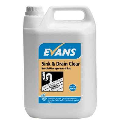 Evans A003 Sink & Drain Clear 2.5 litres