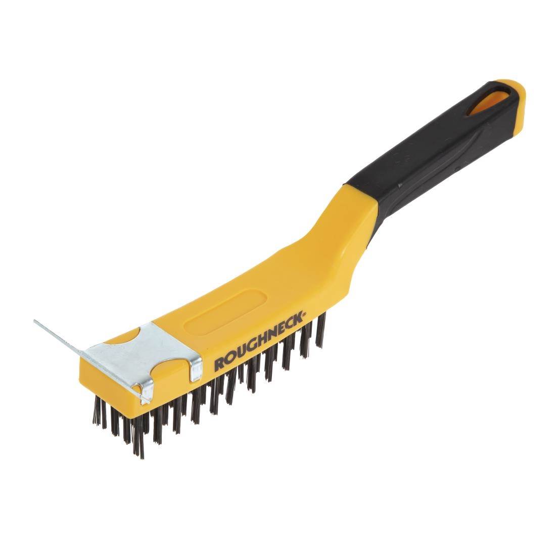 Roughneck Grill Brush with Scraper