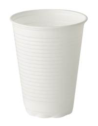 DISPO 7oz TALL WHITE NON VENDING PLASTIC CUPS x 2000P/CUP-NONVENDWH