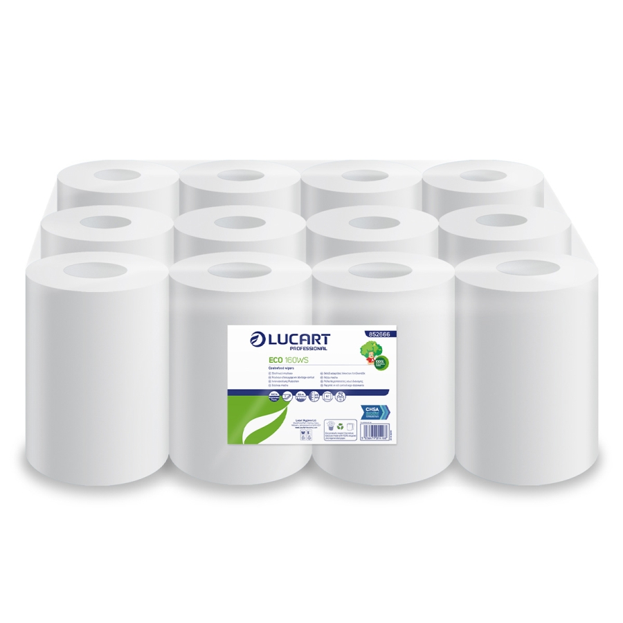 Lucart Eco Mini Centrefeed Rolls 160WS – 60 Metres (Pack of 12)