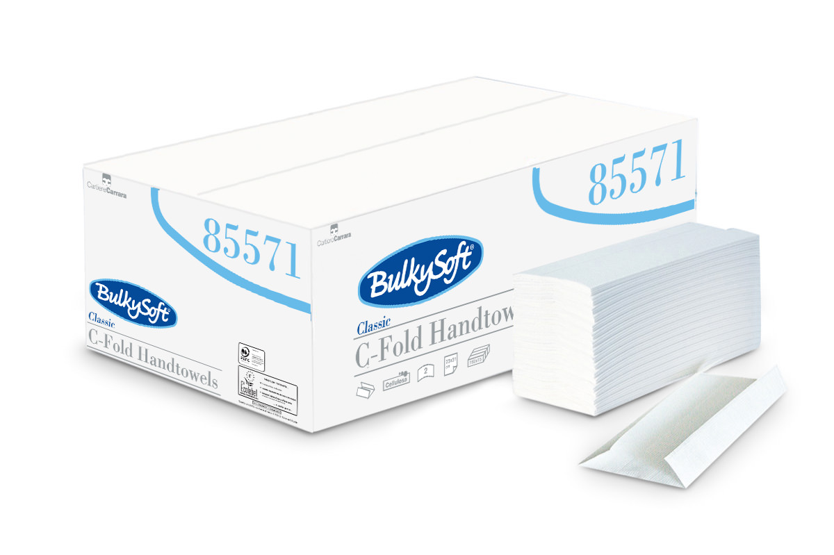 C-Fold White 2ply Lux Hand Towels x 2400