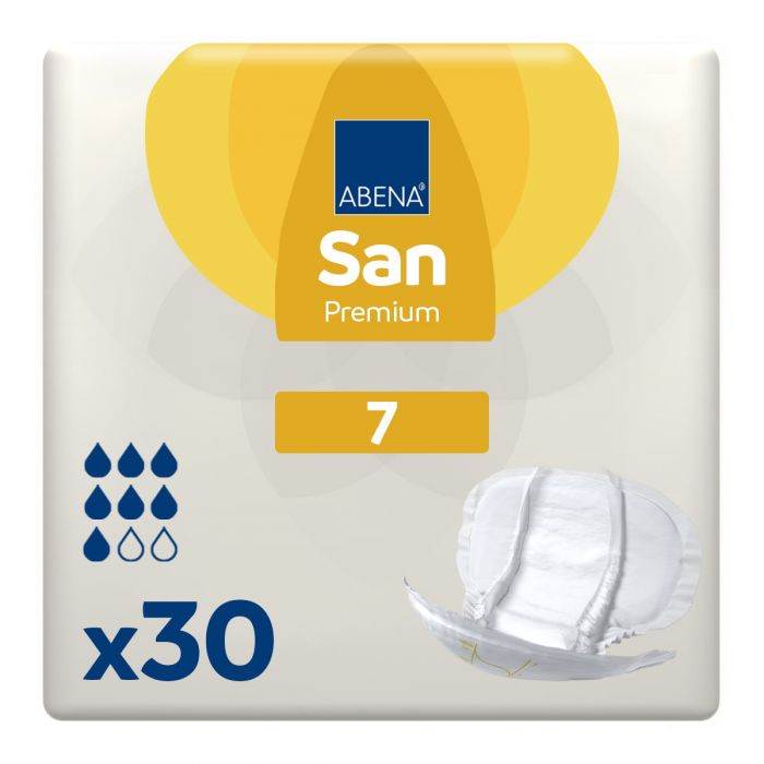 Abena 9381 AbriSan Premium No7 Pads 4x30