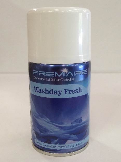 Air Freshner Cans for wall dispensers, 270ml cans, Wash Day Fragrance