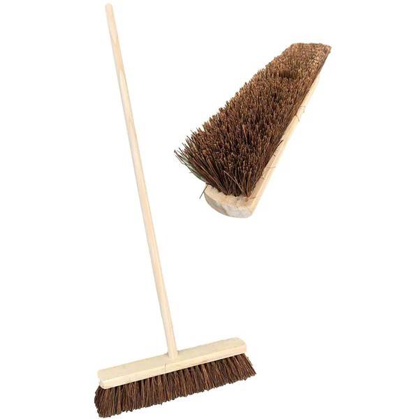 18" Stiff Broom Complete with Stale & Stay