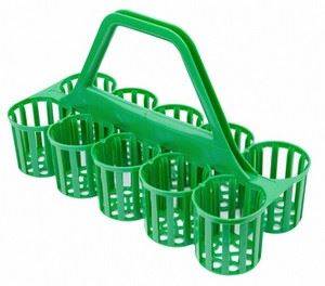 BEAUMONT GLASS CARRIER GREEN. BAR-3910G