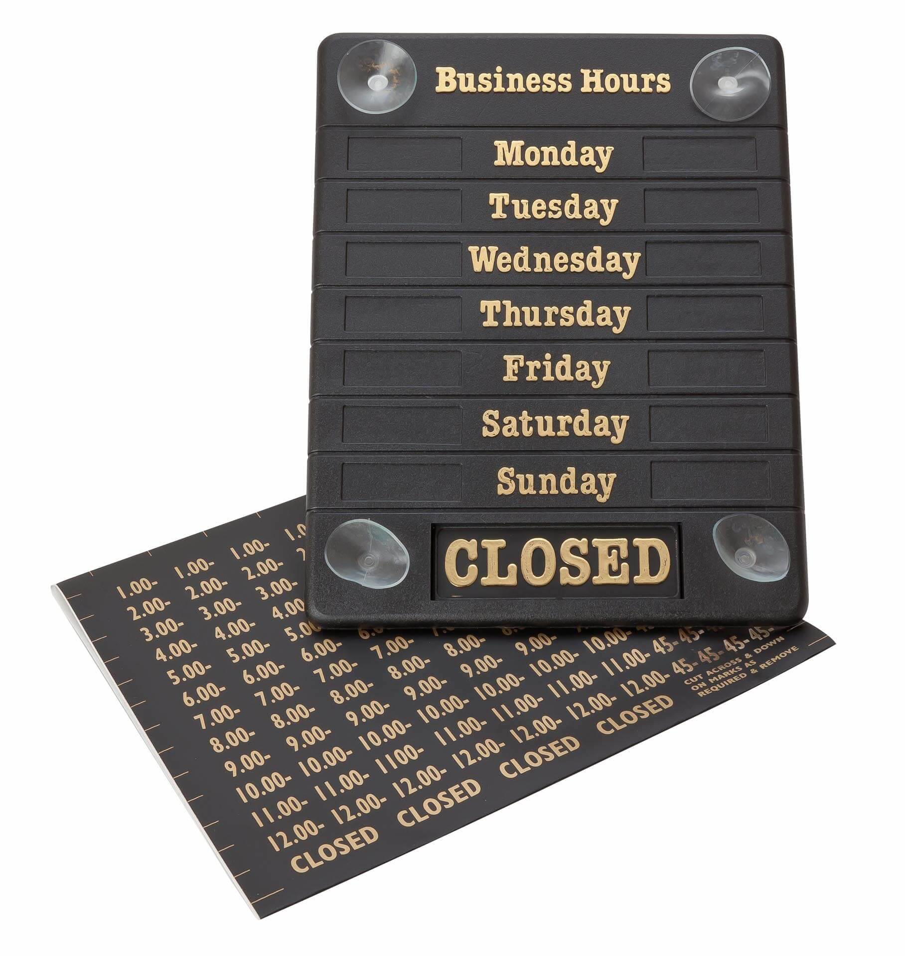 BEAUMONT HOURS OF BUSINESS SIGN BAR-B192