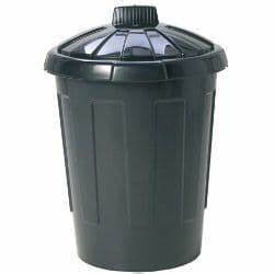 BLACK 80Ltr BIN WITH CLIP LIDBIN