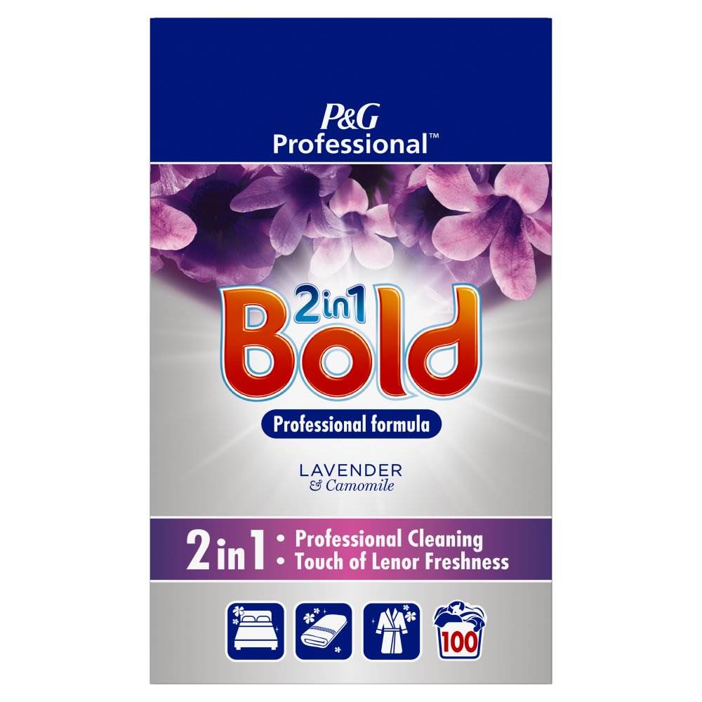 BOLD 2in1 Washing Powder 100 Wash Lavender & Camomile 10KG BIO