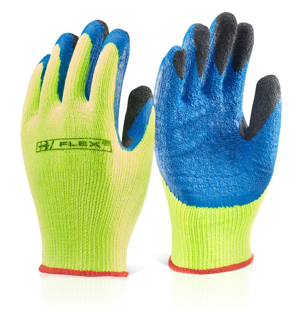 BEESWIFT LATEX THERMO-STAR FULLY DIPPED HI VIZ GLOVES. BS-BF3SY