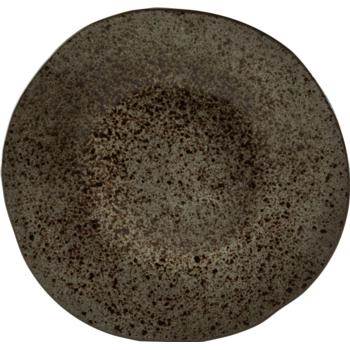 DPS BLACK IRONSTONE PLATE 28.5cm. C53334