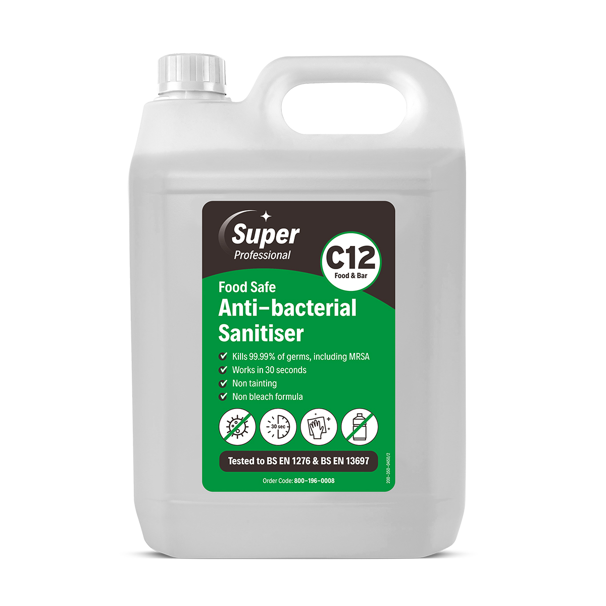 Food Safe Antibac Cleaner & Sanitiser 5 Litre (D8)