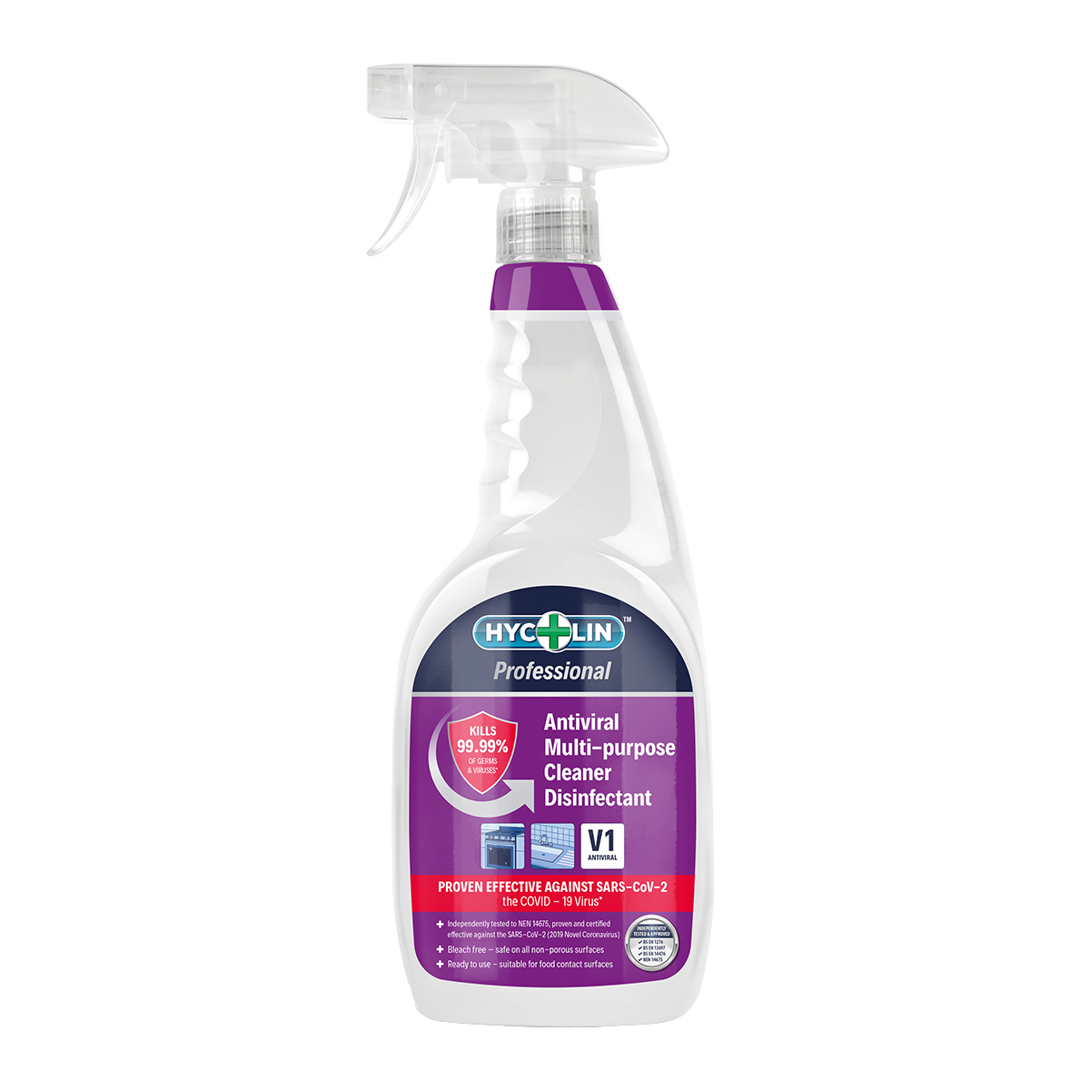 V1 Antiviral Disinfectant Spray, 6x 750ml