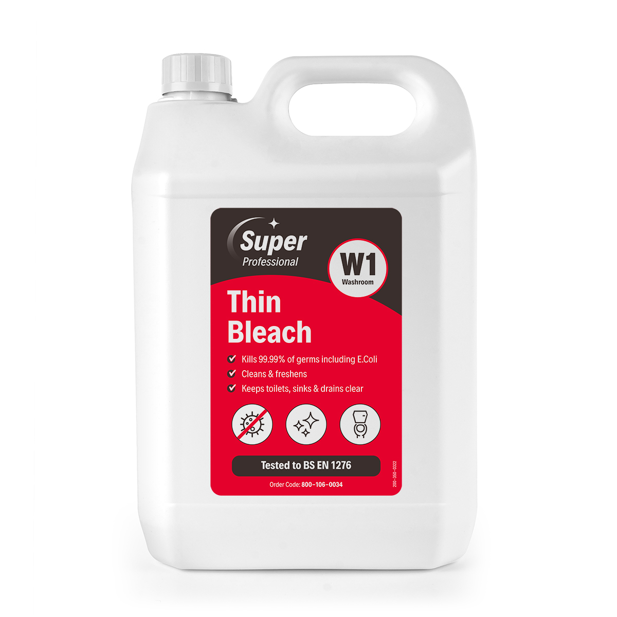 W1 Super Thin Bleach 5 Litre