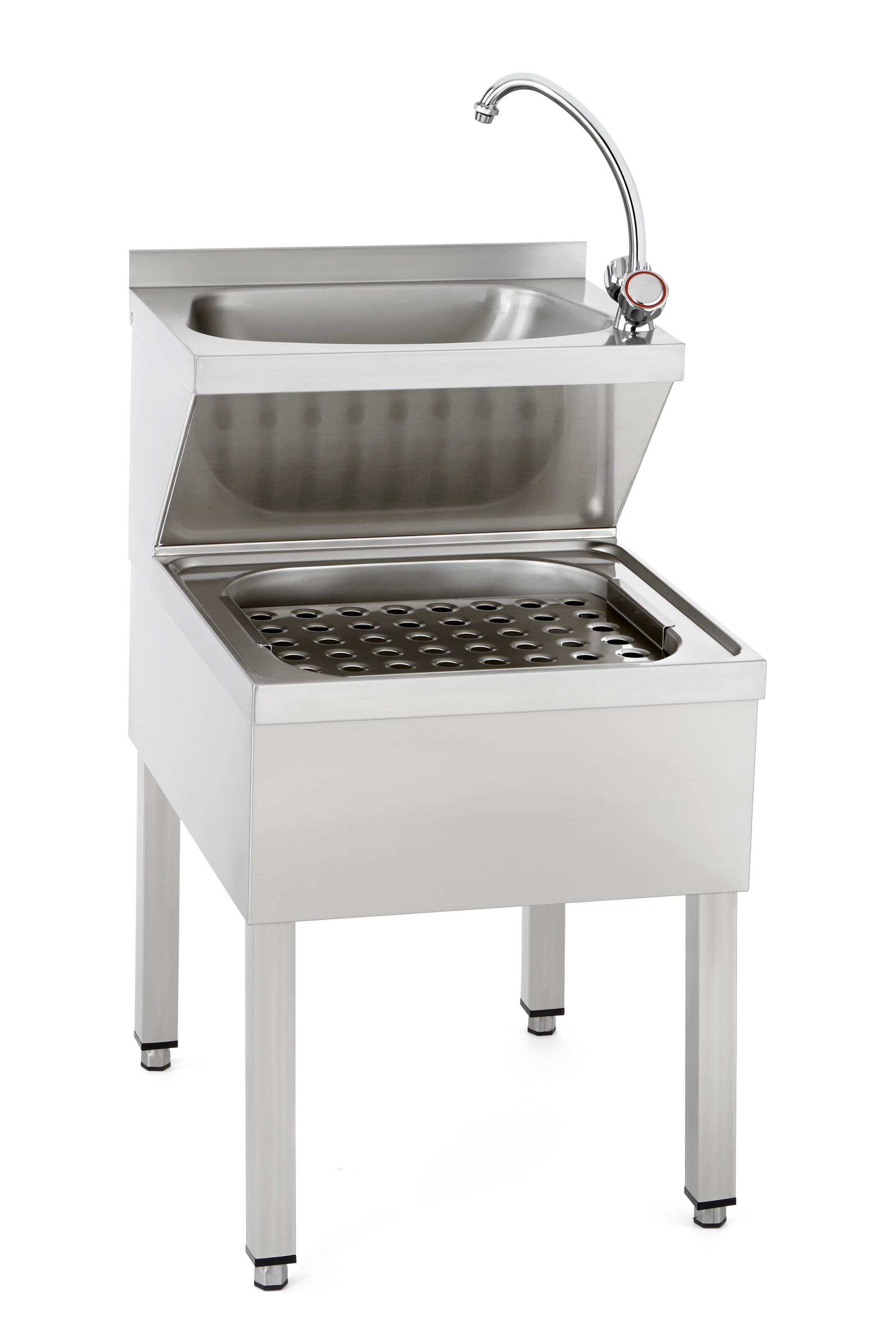 Janitor Sink Station S/Steel Mop & Bucket Station 600mm Wide