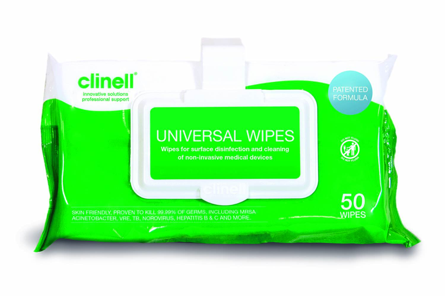 Clinell Universal Wipes Clip Pack 50