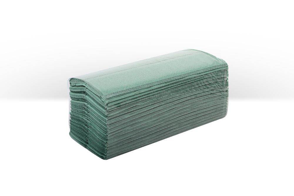 GREEN C-FOLD Hand Towels x 2640, 1 ply, 862084E