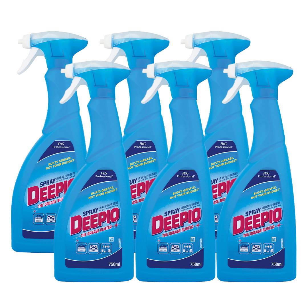 Deepio Degreaser Spray 6x750ml