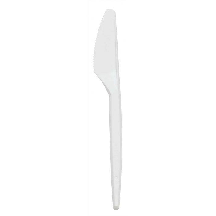 DISPO WHITE PLASTIC KNIFE 165mm x 100DISP-KNIFEMID