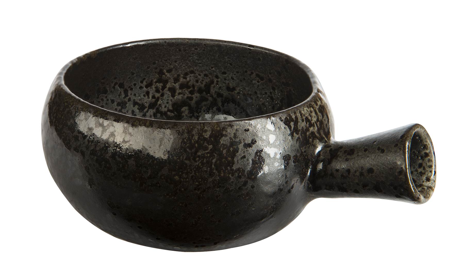 DPS BLACK IRONSTONE HANDLED SOUP CUP 56clDPS-C52907