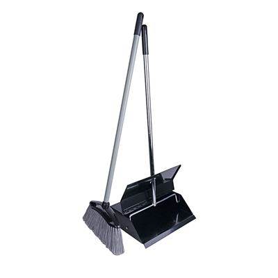 Powder Coated Black Dustpan & Lobby Brush