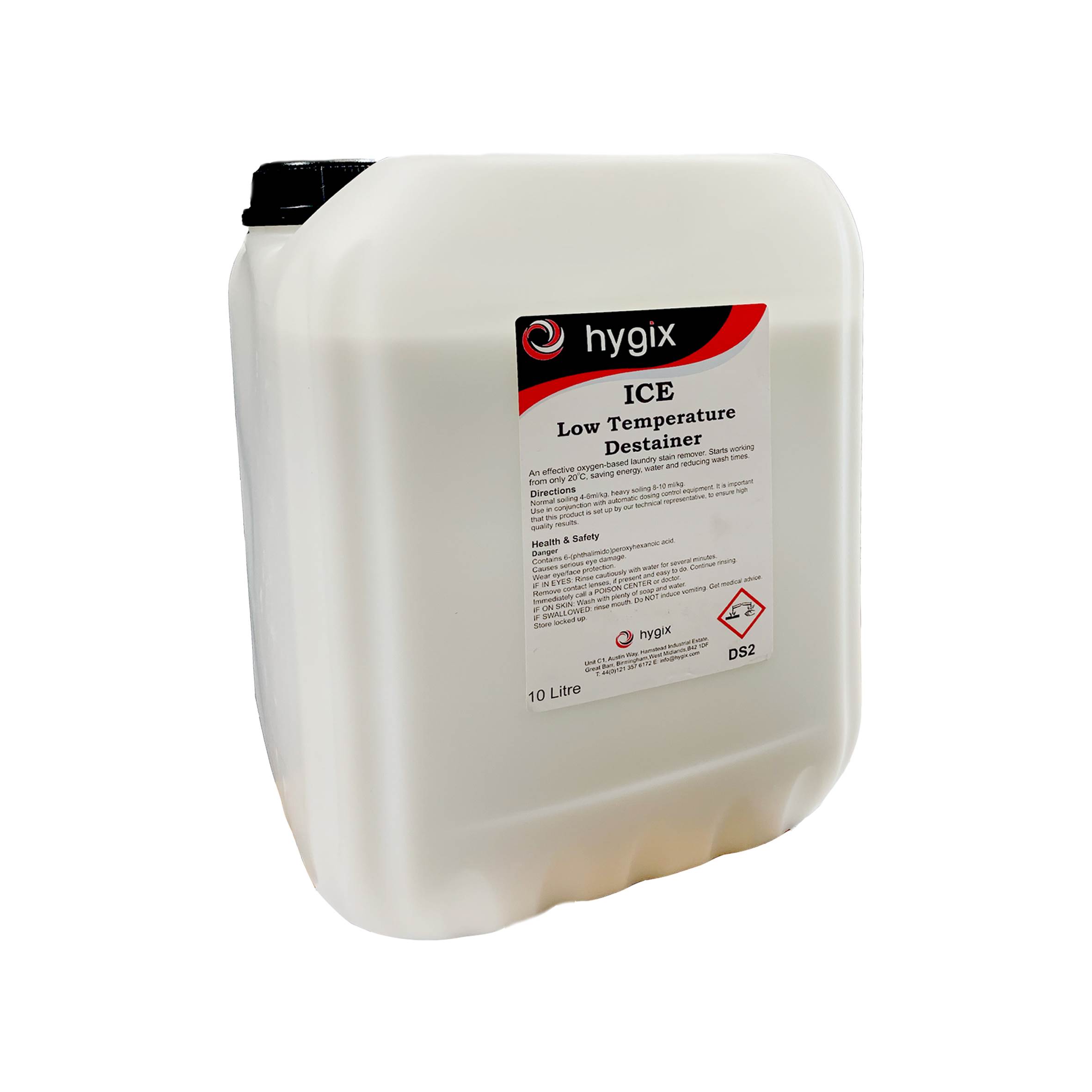 DS2 HYGIX ICE LOW TEMP DESTAINER LIQUID 10 Ltr