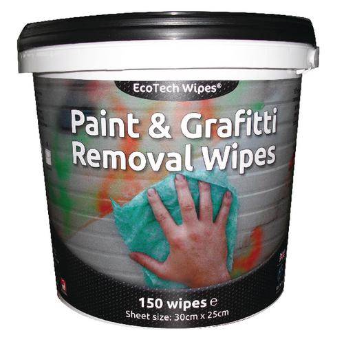 Ecotech EBPG150 Paint and Graffiti Remover Wipes, 4x 150 wipes