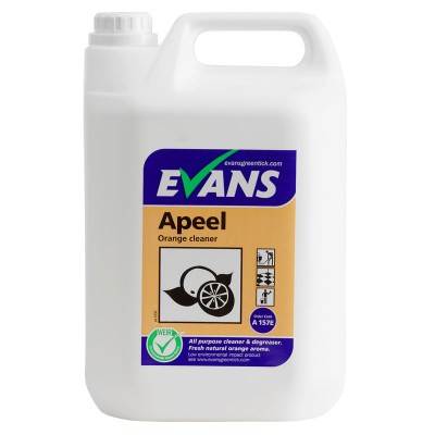 Evans A157 Apeel Orange Neutral Cleaner, 5 litres