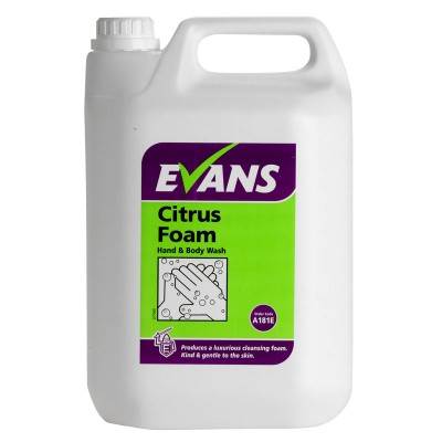 EVANS A181 CITRUS FOAM 5 LITRE HAND SOAP