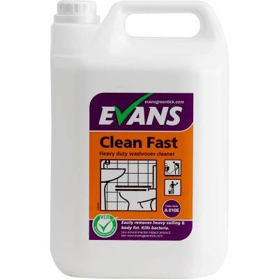Evans A010 Cleanfast HD Acidic Bacterial Cleaner 5 Litre