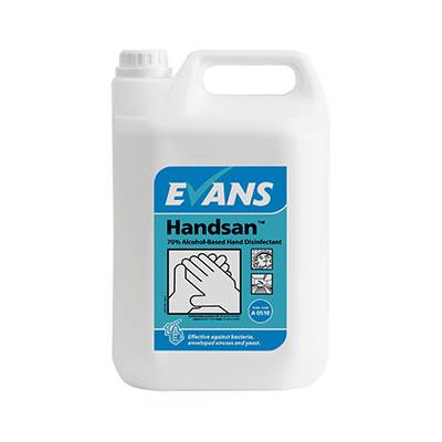 Evans A051 70% Alcohol Handsan Sanitiser 5 Litre