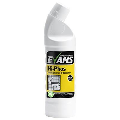 Evans HIPHOS  Toilet Cleaner 1  Litre Acidic Phosphoric Descaler