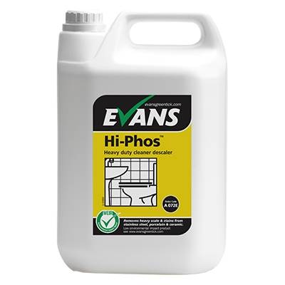 Evans A072 Hiphos Acidic Toilet Cleaner, 5 litre