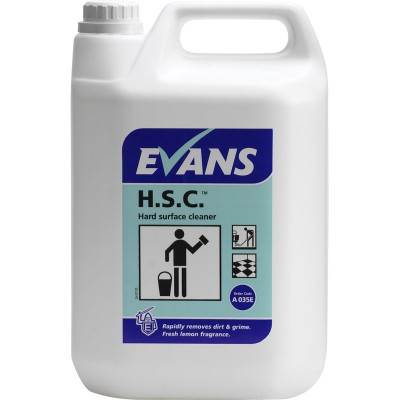 Evans A035 HSC Hard / Multi Surface Cleaner Lemon 5 litre