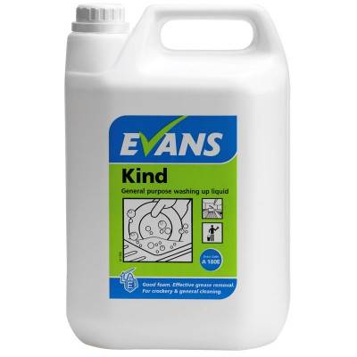 Evans A180 Kind Washing Up Liquid, 5 Litre