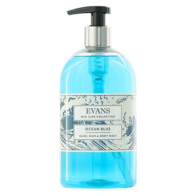 Evans Ocean Blue Hand Soap 6x500ml