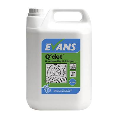 Evans QDET unperfumed liquid detergent (5L)