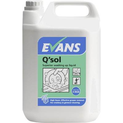 Evans A002 QSol Superior Washing Up Liquid 5 Litre