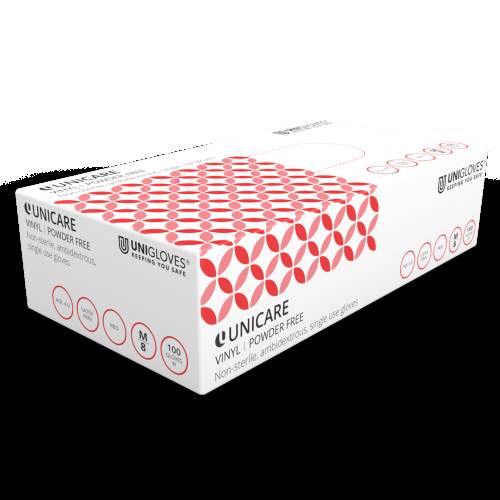Disposable Vinyl Powder Free Gloves, Red, 100 per box, EXTRA LARGE