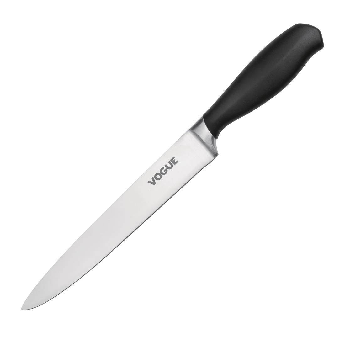 BLACK HANDLE SOFT GRIP CARVING KNIFE 8"GD758