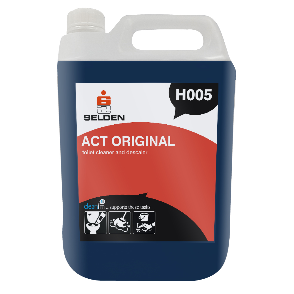 SELDEN H005, ACT TOILET CLEANER, 5 LITRE