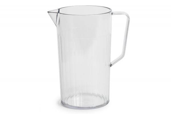 HARFIELD 2 PINT CLEAR JUG WITH BLUE LIDHF-JUG2PC