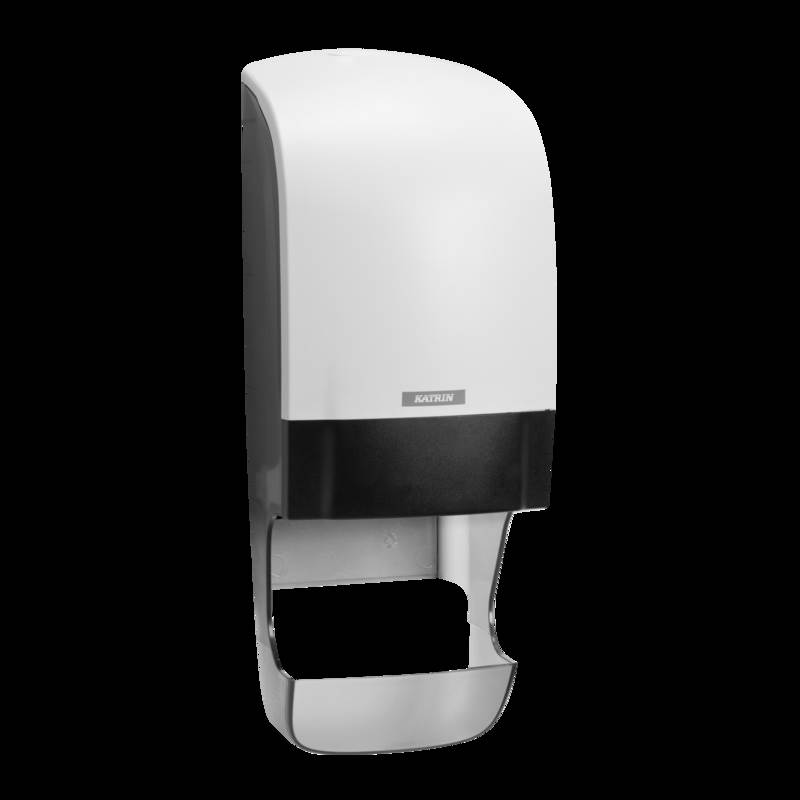 Katrin 90144 System Toilet Roll Dispenser White with roll catcher