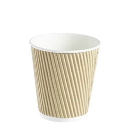 Kraft 12oz Ripple Wall Hot Drink Cup x 500 50006