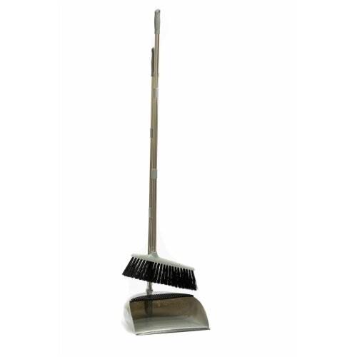 Fixed Long Handled Dustpan & Brush Set