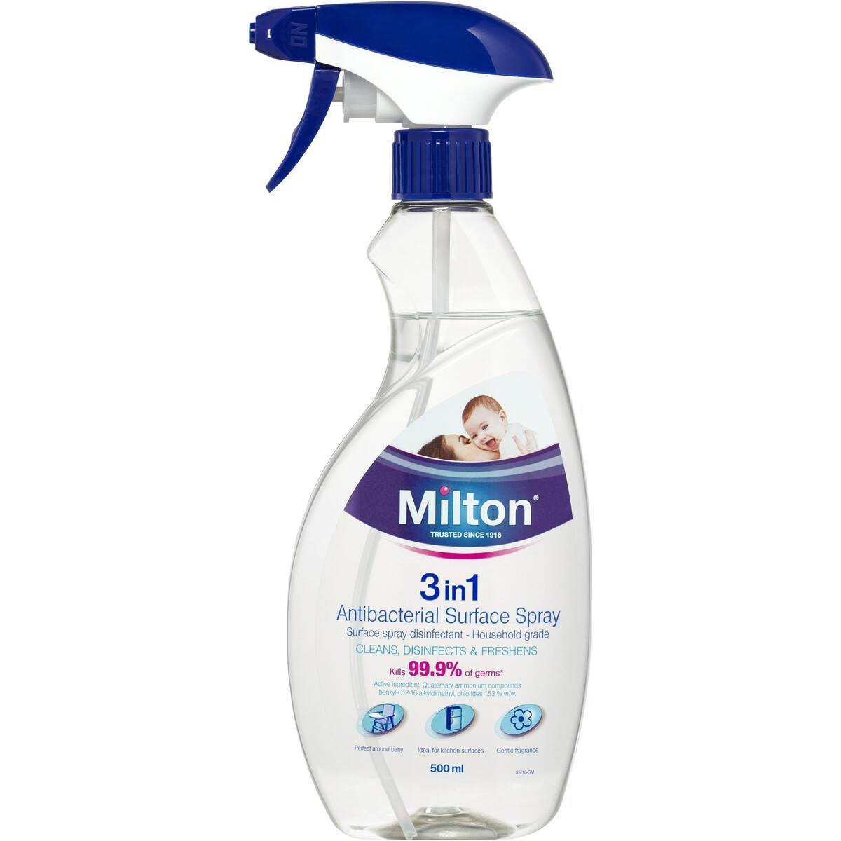 Milton 6x500ml Disinfectant Surface Spray