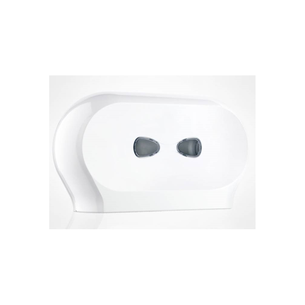 Robert Scott Twin Mini Toilet Roll Dispenser - White