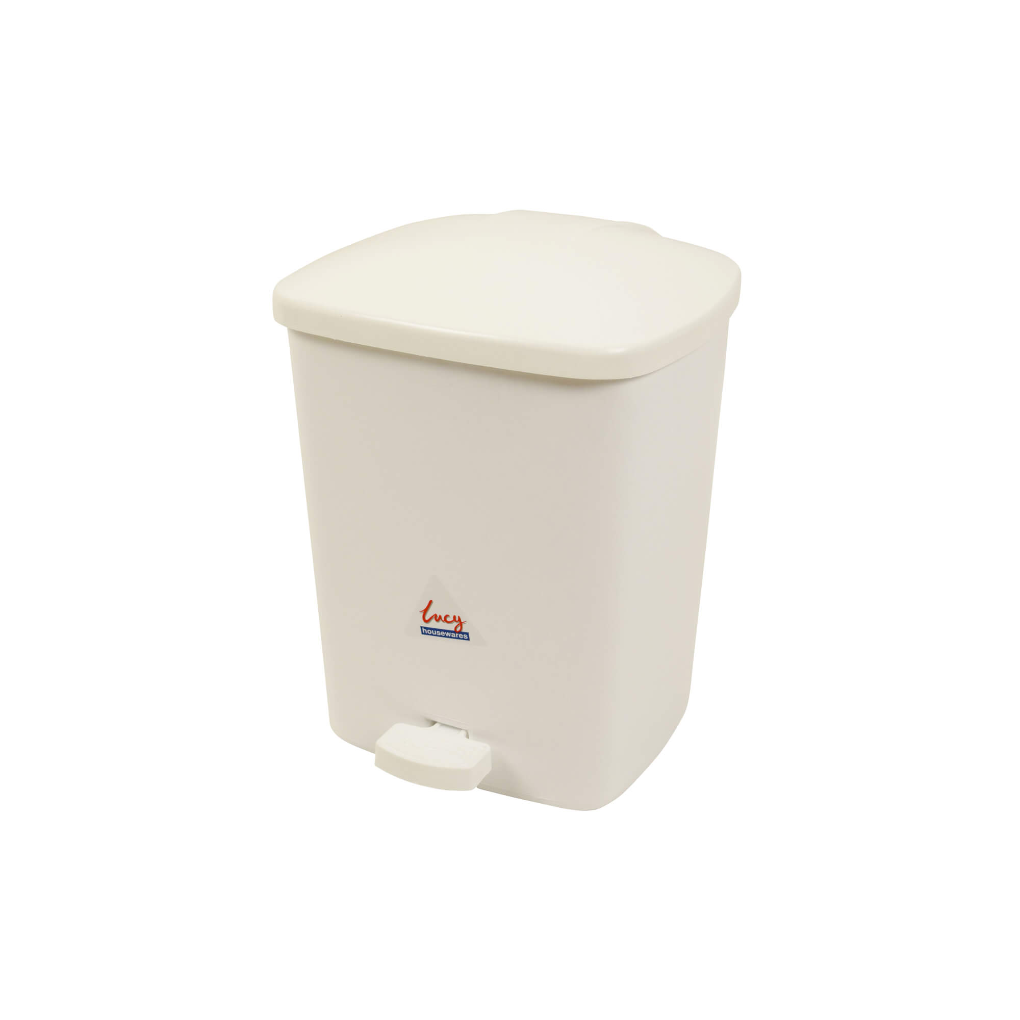 15Litre White Lucy Pedal Bin